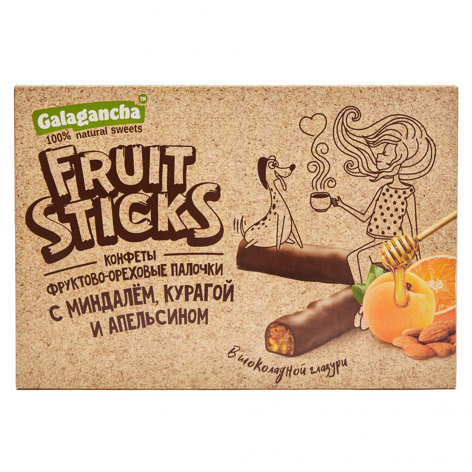  Берестов КРАФТ Fruit Stiсks с курагой и миндалем, 175г   в Радужном