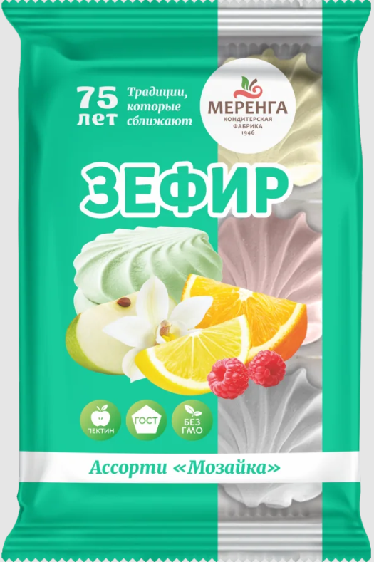 №1 Меренга Зефир Мозайка, 270г  в Радужном