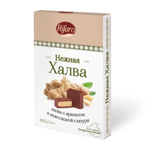 №1 Риф и ко Конфеты "НЕЖНАЯ халва" 100г    в Радужном