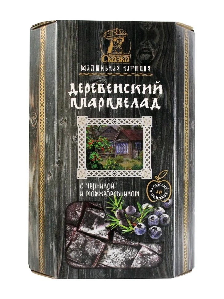  Мармелад деревенский "С черникой и можжевельником" 300г в Радужном