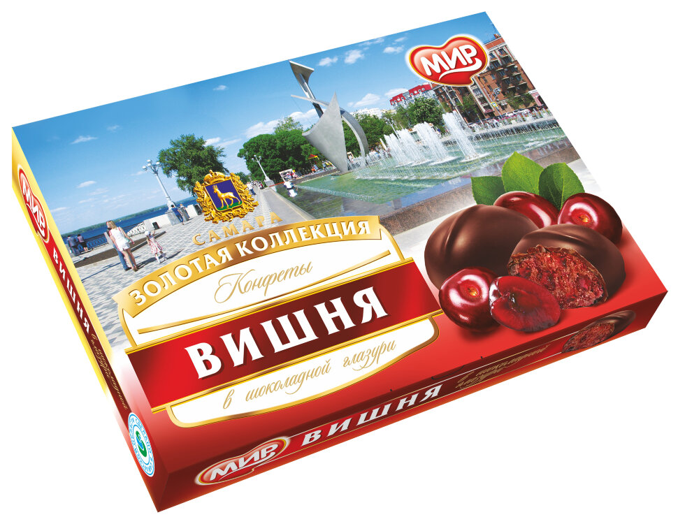 КФ МИР Вишня в шоколадной глазури 160г в Радужном